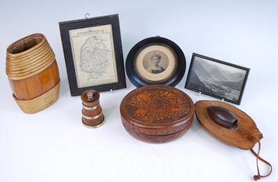 Lot 534 - A box of miscellaneous items to include a hand...