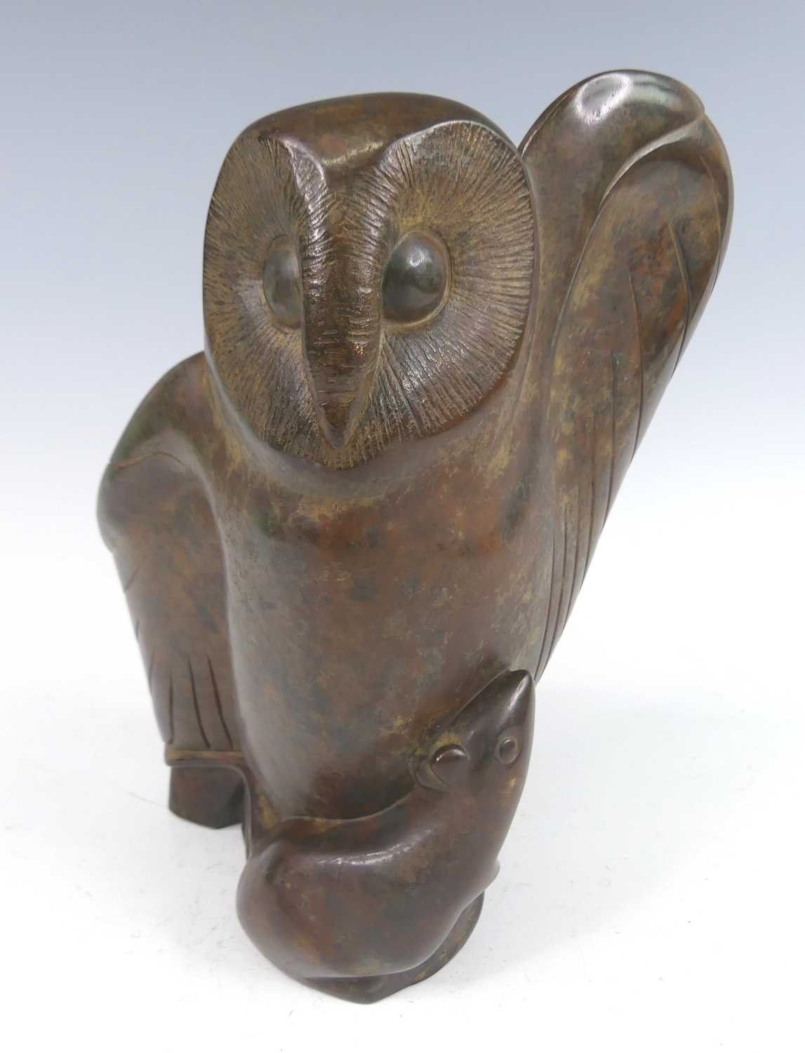 Lot 294 - Laurence Broderick (b.1935) - Owl and Mouse,...