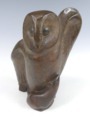 Lot 294 - Laurence Broderick (b.1935) - Owl and Mouse,...