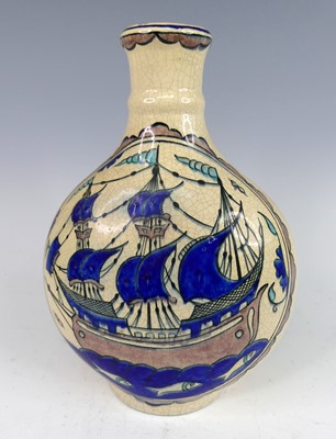 Lot 115 - An early 20th century crackle-glazed ceramic...