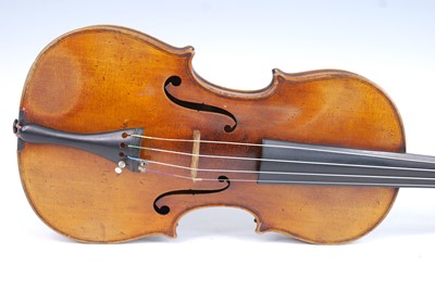Lot 1107 - A Continental violin, having a two-piece maple...