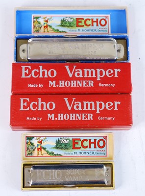 Lot 1125 - An M. Hohner The Echo Super Vamper harmonica,...