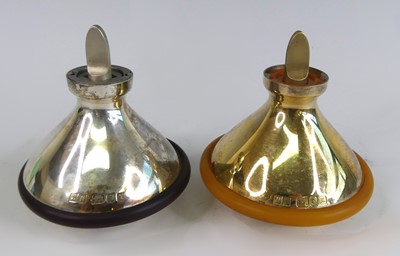 Lot 197 - A pair of contemporary silver and silver-gilt...