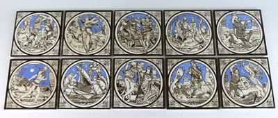 Lot 101 - A set of ten circa 1900 Mintons Chinaworks...