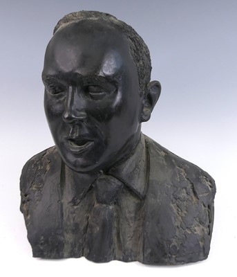 Lot 290 - Modern British School - a large bronze bust of...