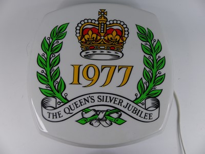 Lot 263 - A 1977 Queen's Silver Jubilee perspex wall...