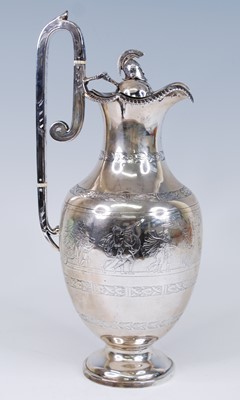 Lot 2280 - A Victorian silver 'Roman Revival' coffee pot,...