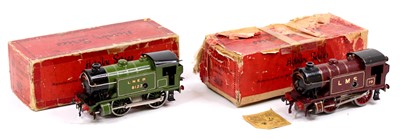 Lot 107 - Two Hornby No.1 Special 0-4-0 clockwork tank...