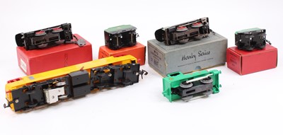 Lot 111 - Various items: two M1 green 0-4-0 locos (one...