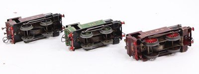 Lot 112 - Three Hornby clockwork 0-4-0 tank locos: No.1...