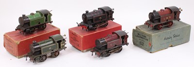 Lot 113 - Five Hornby 0-4-0 locos, all with parts...