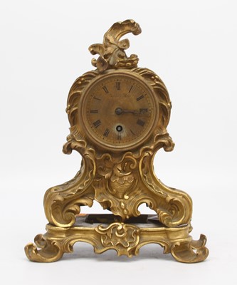 Lot 12 - A 19th century French Rococo revival gilt...
