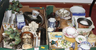 Lot 103 - Two boxes of china and glass