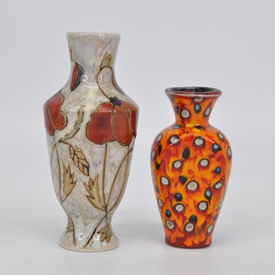 Lot 108 - A Black Ryden pottery vase, decorated with...