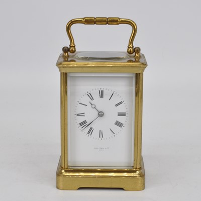 Lot 114 - An early 20th century brass cased carriage...