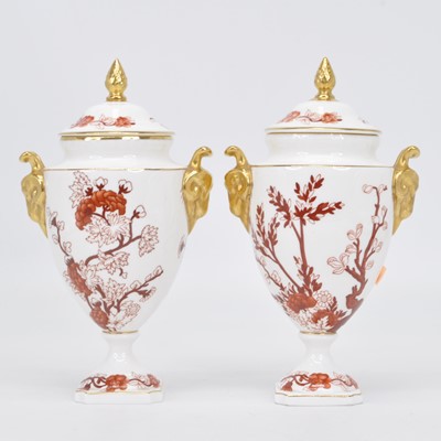 Lot 139 - A pair of Coalport Indian Tree Coral pattern...