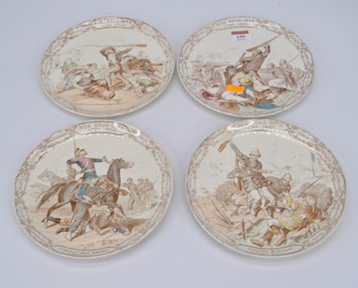 Lot 150 - A set of four 19th century French military...