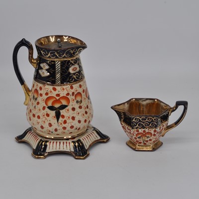 Lot 152 - A Victorian Imari palette ewer, height 18cm,...