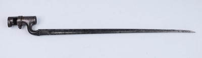 Lot 649 - A British 1853 pattern socket bayonet, the...