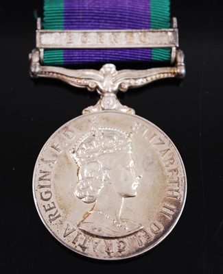 Lot 524 - An E.R. II. General Service medal (1962-2007)...
