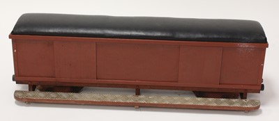 Lot 23 - 5 inch gauge home made ride on trolley, hand...