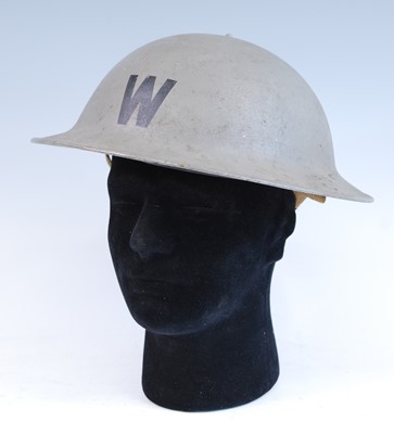 Lot 553 - A WW II British Home Front Wardens steel...