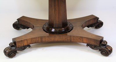 Lot 2669 - A William IV Goncalo Alves library table, the...