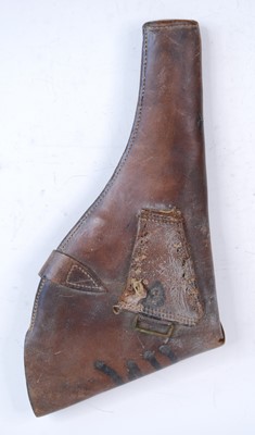 Lot 554 - A WW I leather Sam Browne belt with brass...
