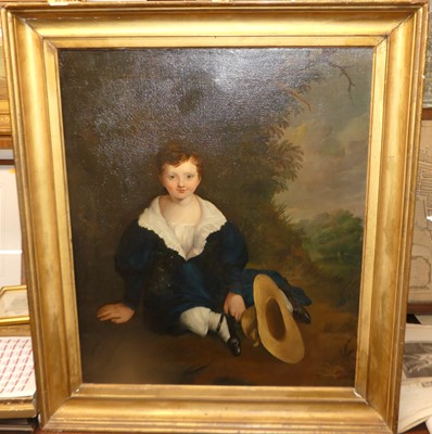 Lot 1005 - 19th century English school - portrait of a...