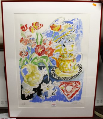 Lot 1028 - Contemporary lithograph - still life with...