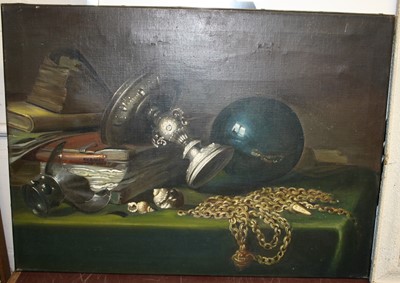 Lot 1037 - EV Balley - still life with silver comport and...