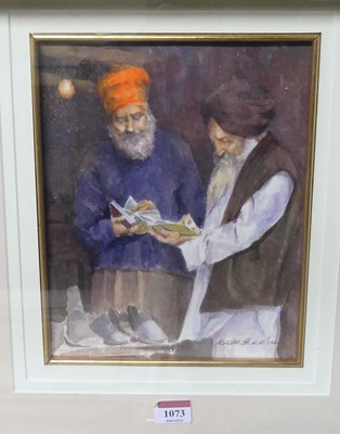 Lot 1073 - Frazer Price - Indian Traders, watercolour,...