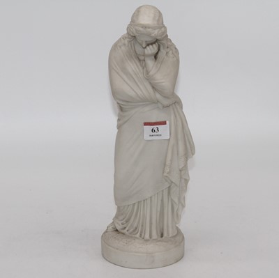 Lot 63 - A Victorian Parian figure of a lady, height 33cm