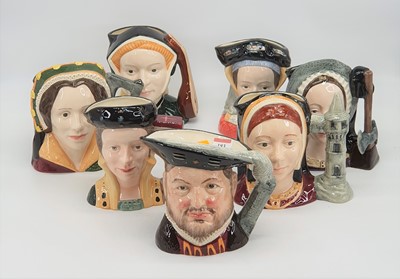 Lot 183 - A set of seven Royal Doulton Henry VIII and...