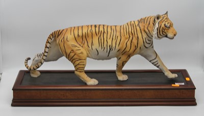 Lot 188 - A Franklin Mint "On the Prowl" porcelain model...