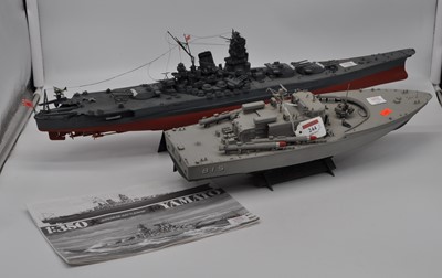 Lot 244 - A Tamiya 1:350 scale model of the Yamato...