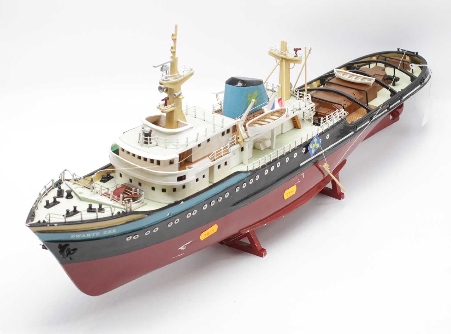 Lot 247 - A scale model of the Zwarte Zee ship, 75cm