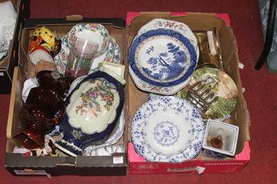 Lot 272 - Two boxes of mixed glassware and ceramics