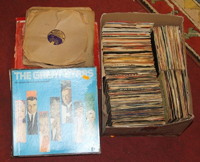 Lot 283 - A collection of vintage LPs and singles, to...