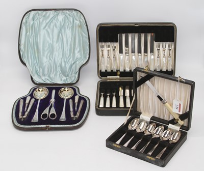 Lot 334 - A set of twelve mid 20th century silver plated...