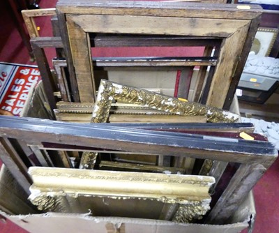 Lot 1103 - A box of assorted picture frames to include...