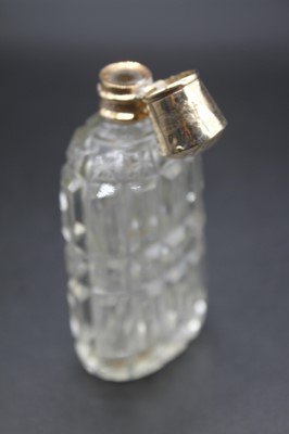 Lot 406 - A 19th century cut glass scent bottle, having...