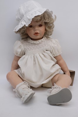 Lot 224 - A modern Donna Ru Bert bisque doll, baby Shay,...