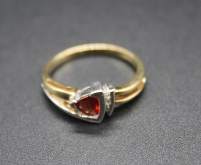 Lot 441 - A modern 9ct gold, ruby (probably...