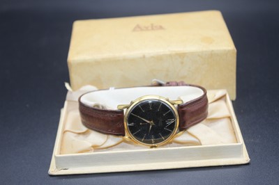 Lot 458 - An Avia gent's steel and gilt metal cased...