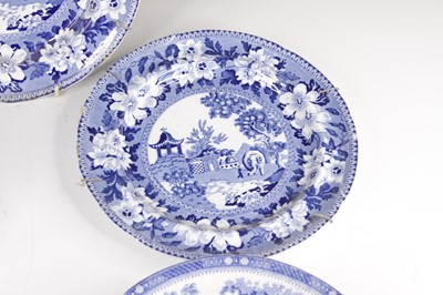 Lot 4040 - A William Walsh blue and white transfer...