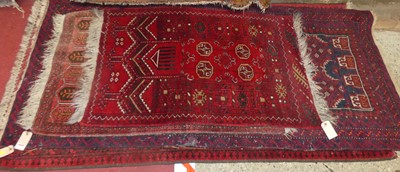 Lot 1228 - A collection of four various Persian woollen...