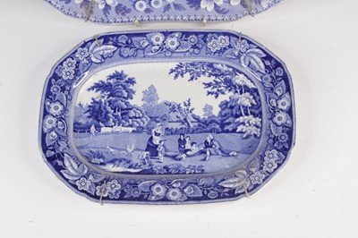 Lot 4033 - A Hillcock and Walton blue and white transfer...