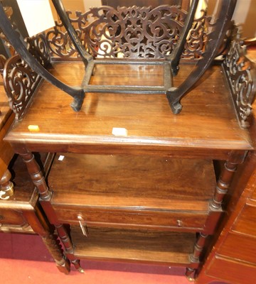 Lot 1291 - A possibly Colonial hardwood pierced...