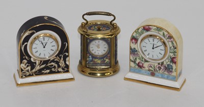 Lot 495 - A Wedgwood bone china timepiece having a...